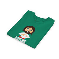 "Love God Love Others" Jesus Heart Shirt - Youth T-Shirt - Sizes Youth S-XL