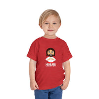 "Love God Love Others" Jesus Heart Shirt - Toddler T-Shirt - Sizes 2T-5T