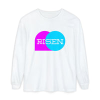"Risen" Easter Resurrection - Unisex Adult Long Sleeve Tee Shirt - Sizes S-3XL