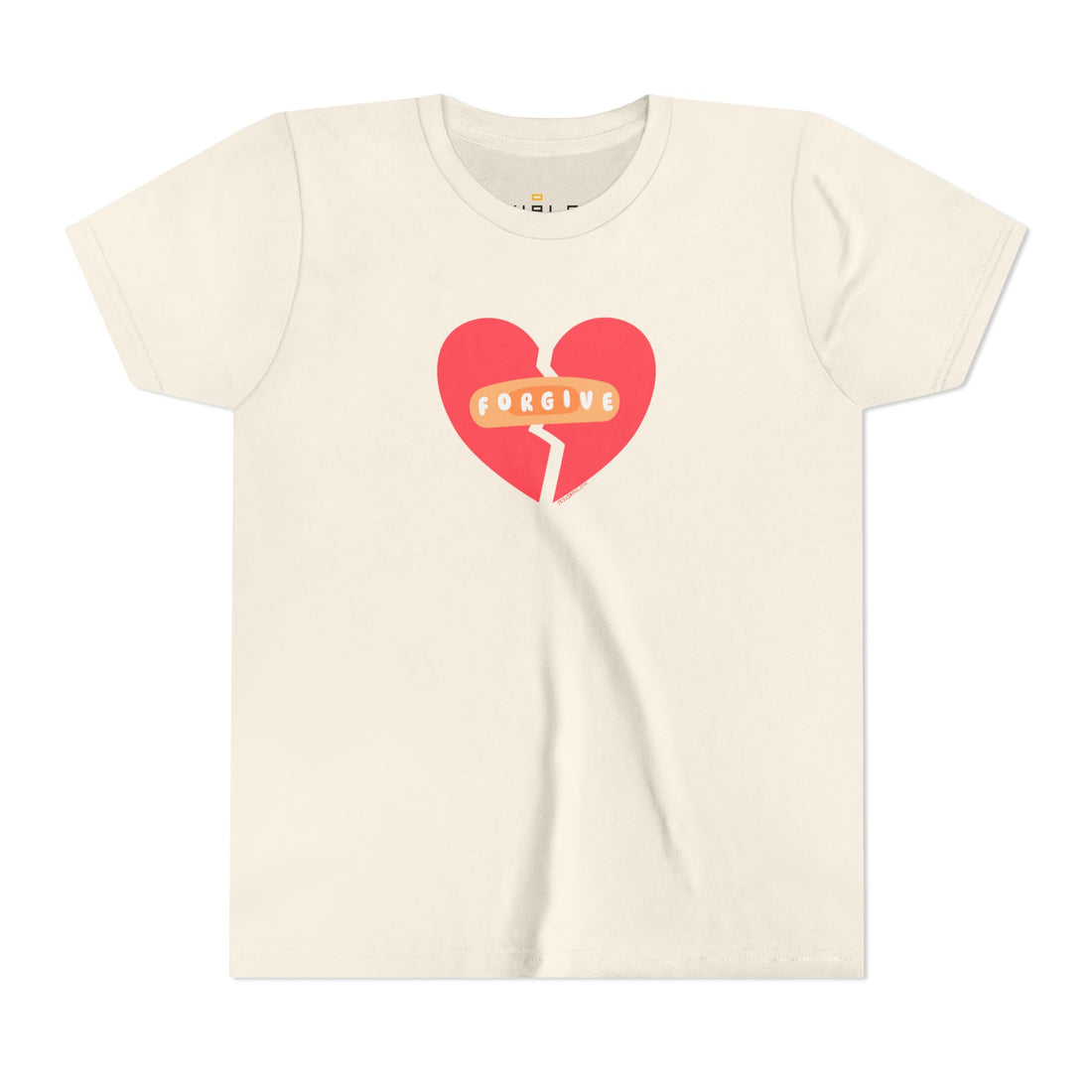 "Forgive" Heals Broken Hearts T Shirt - Youth Short Sleeve - Unisex Sizes YS-YXL