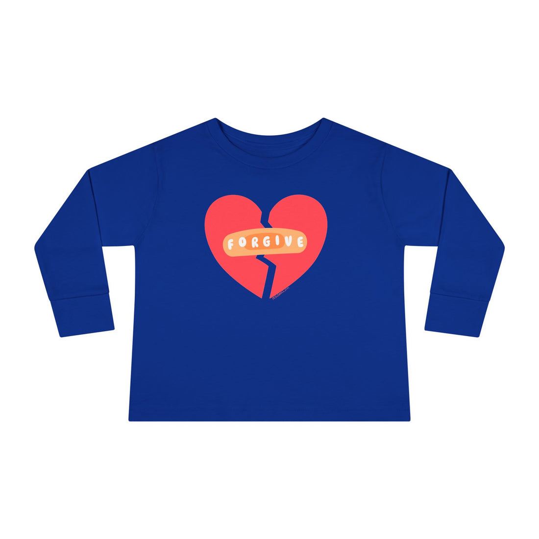 "Forgive" Heals Broken Hearts - Long Sleeve - Toddler T-Shirt -  Sizes 2T-5T