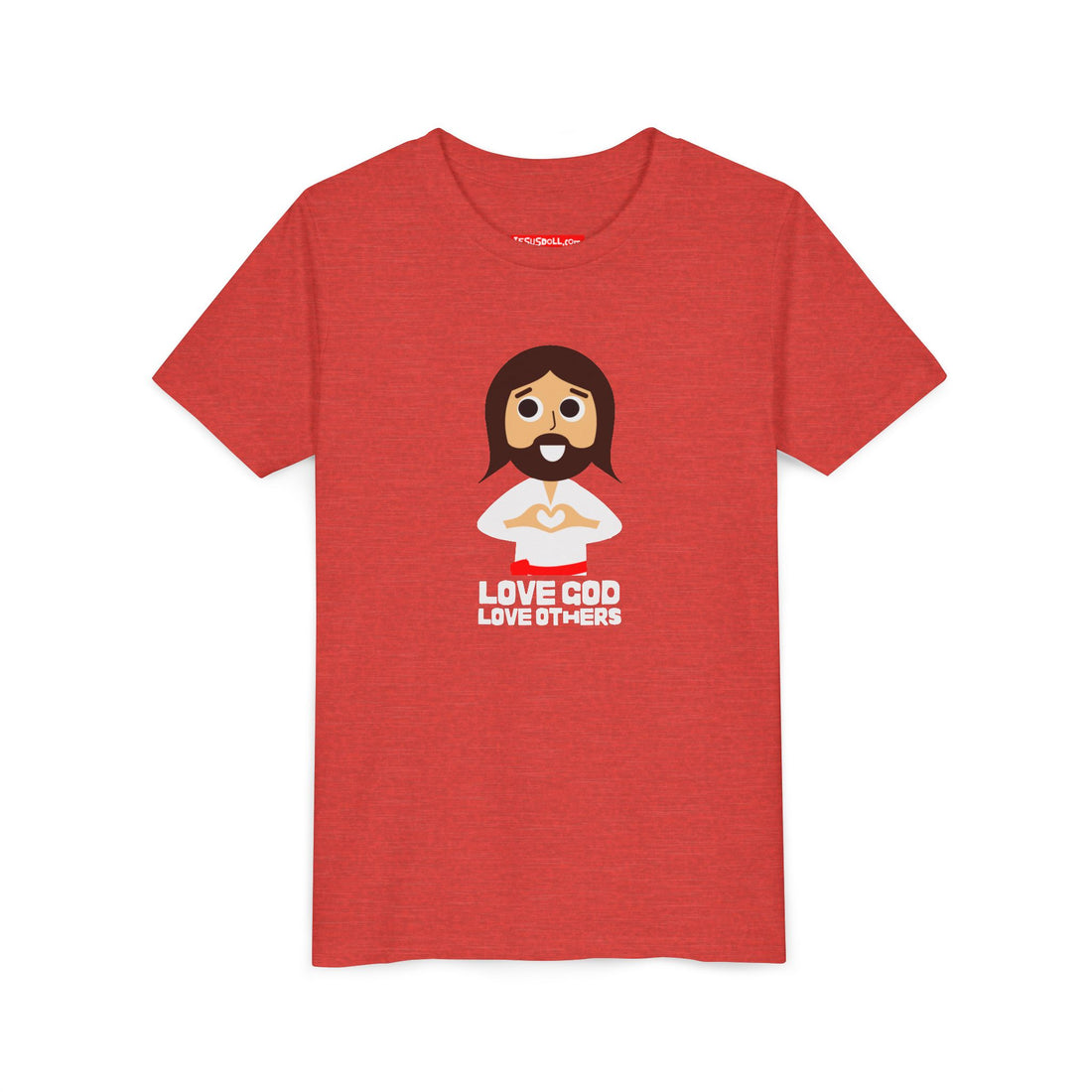 "Love God Love Others" Jesus Heart Shirt -  Youth T-Shirt - Sizes Youth S-XL