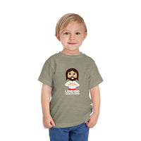 "Love God Love Others" Jesus Heart Shirt - Toddler T-Shirt -  Sizes 2T-5T