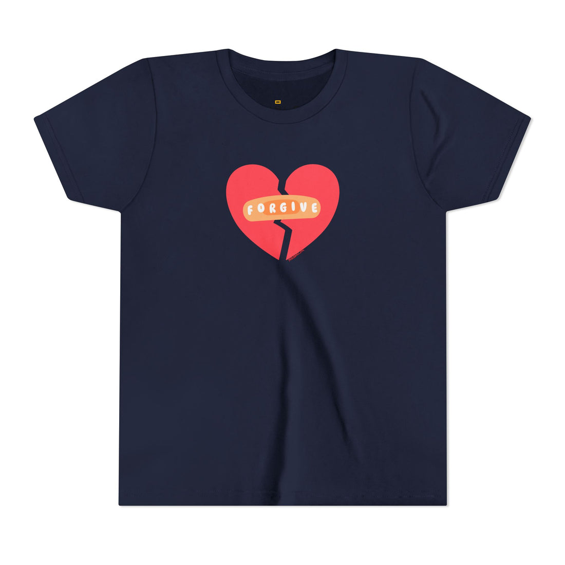 "Forgive" Heals Broken Hearts T Shirt - Youth Short Sleeve - Unisex Sizes YS-YXL