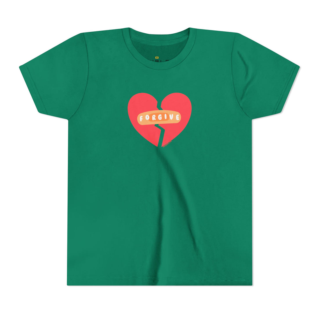 "Forgive" Heals Broken Hearts T Shirt - Youth Short Sleeve - Unisex Sizes YS-YXL