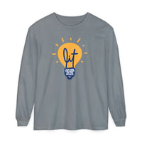 "Lit" Lightbulb - "You Are The Light Of The World" Jesus Quote - Unisex Adult Long Sleeve Tee Shirt - Sizes S-3XL