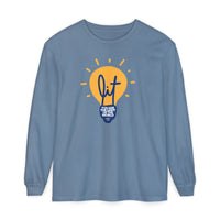 "Lit" Lightbulb - "You Are The Light Of The World" Jesus Quote - Unisex Adult Long Sleeve Tee Shirt - Sizes S-3XL