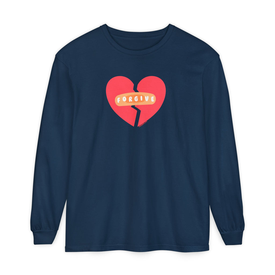 "Forgive" Heals Broken Hearts T Shirt - Adult Long Sleeve - Unisex Sizes S-3XL