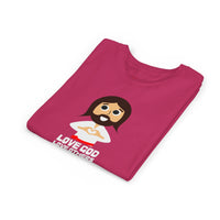 "Love God Love Others" Jesus Heart Shirt -  Youth T-Shirt - Sizes Youth S-XL