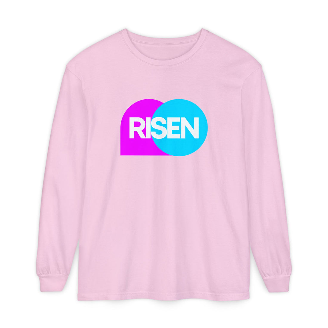 "Risen" Easter Resurrection - Unisex Adult Long Sleeve Tee Shirt - Sizes S-3XL