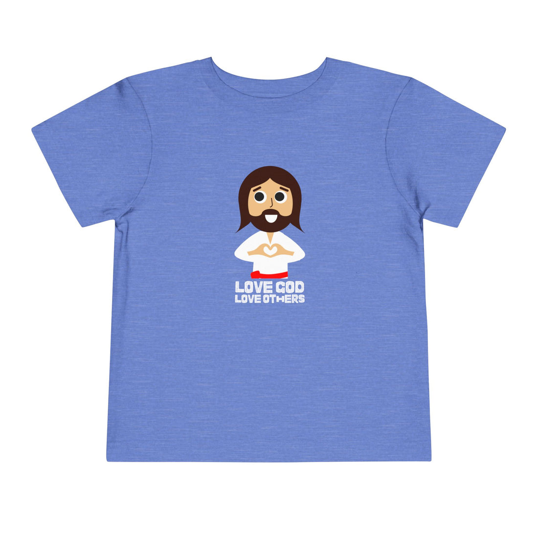 "Love God Love Others" Jesus Heart Shirt - Toddler T-Shirt -  Sizes 2T-5T